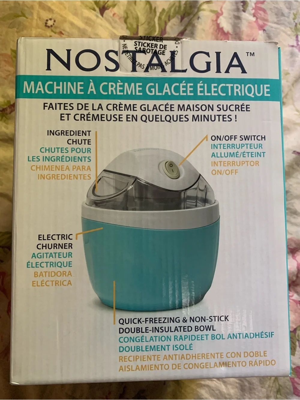 Brand new Nostalgia retro Ice cream maker